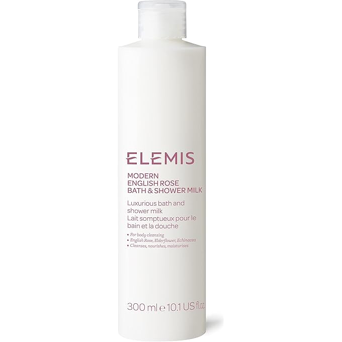 حليب الاستحمام والاستحمام من ELEMIS – غسول جسم يومي مغذي بزيت مرطب – تنظيف لطيف للبشرة الجافة والحساسة – كريم رغوي مع عطرات طبيعية – 200 مل